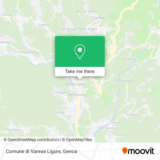Comune di Varese Ligure map