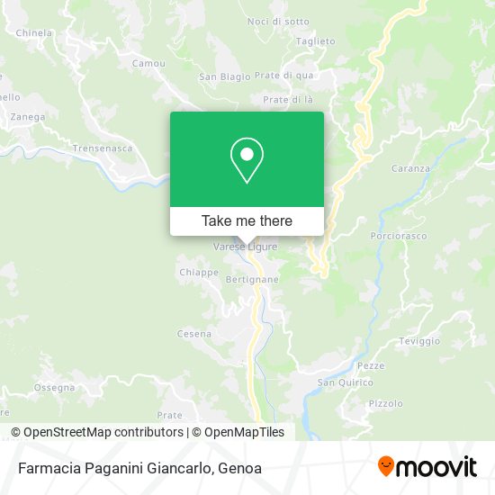 Farmacia Paganini Giancarlo map