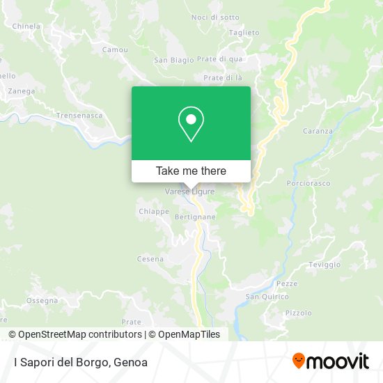 I Sapori del Borgo map