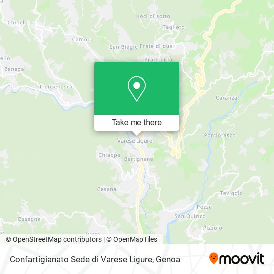 Confartigianato Sede di Varese Ligure map