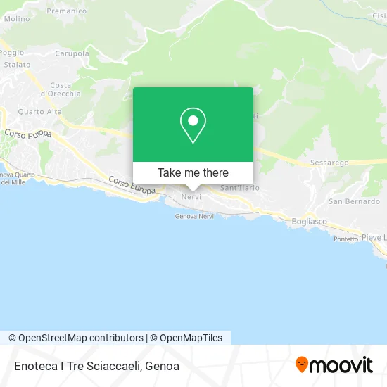 Enoteca I Tre Sciaccaeli map