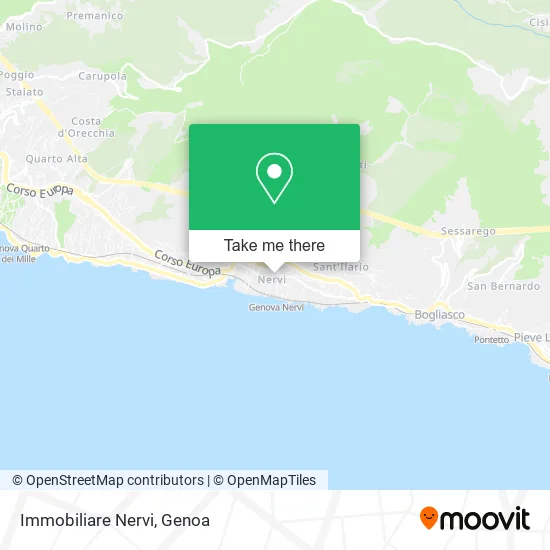 Immobiliare Nervi map