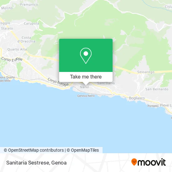 Sanitaria Sestrese map