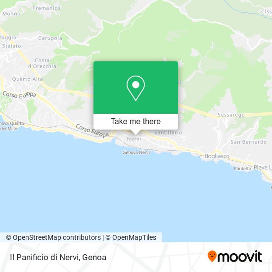 Il Panificio di Nervi map