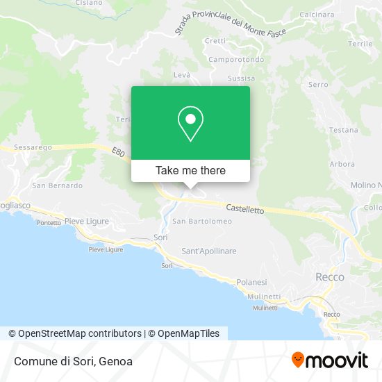 Comune di Sori map