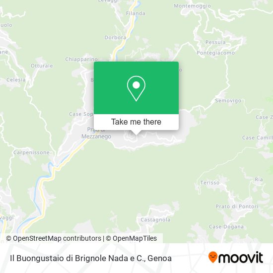 Il Buongustaio di Brignole Nada e C. map