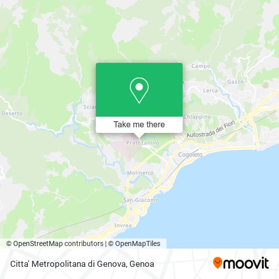 Citta' Metropolitana di Genova map