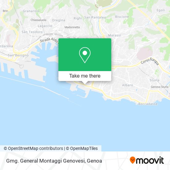 Gmg. General Montaggi Genovesi map