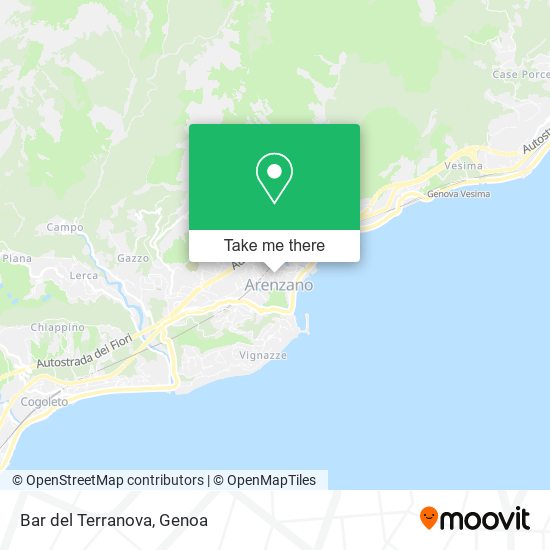 Bar del Terranova map