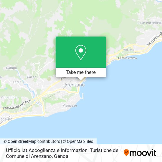 Ufficio Iat Accoglienza e Informazioni Turistiche del Comune di Arenzano map