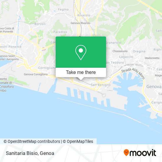 Sanitaria Bisio map