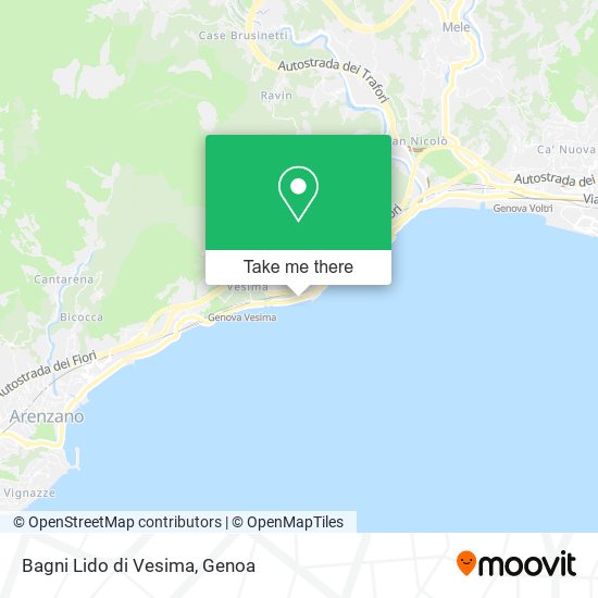Bagni Lido di Vesima map