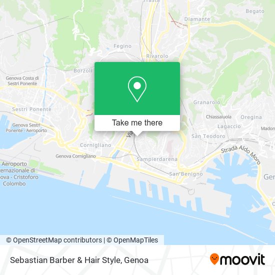 Sebastian Barber & Hair Style map