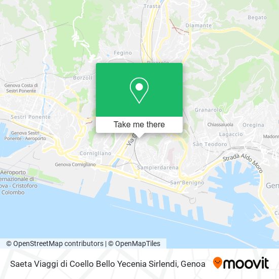 Saeta Viaggi di Coello Bello Yecenia Sirlendi map