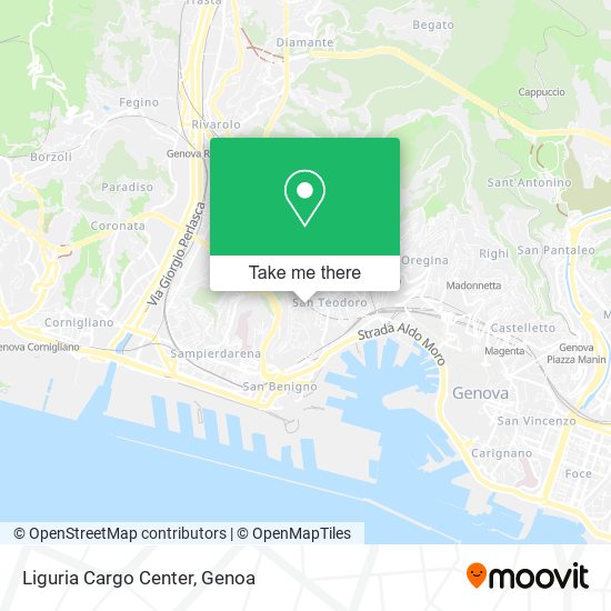 Liguria Cargo Center map