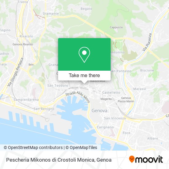 Pescheria Mikonos di Crostoli Monica map