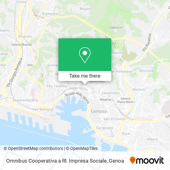 Omnibus Cooperativa a Rl. Impresa Sociale map