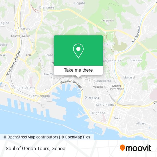 Soul of Genoa Tours map