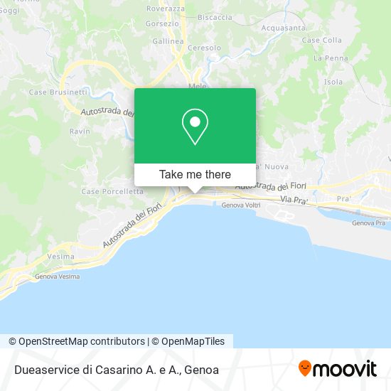 Dueaservice di Casarino A. e A. map