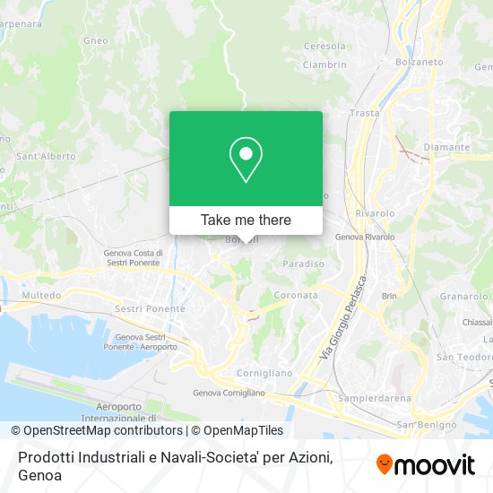Prodotti Industriali e Navali-Societa' per Azioni map