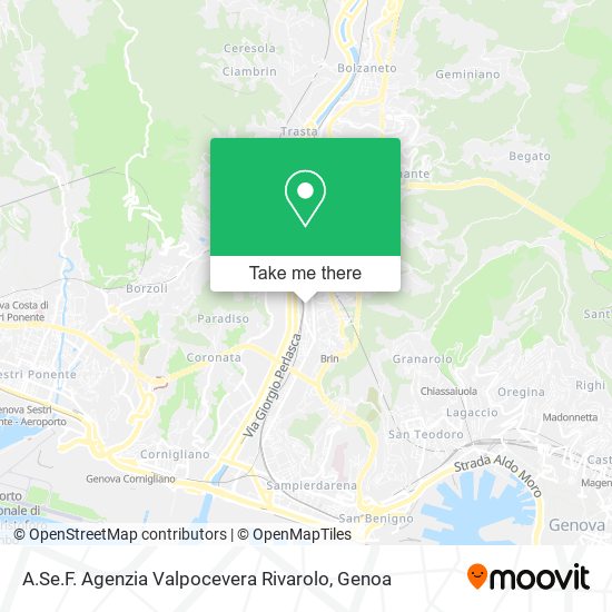 A.Se.F. Agenzia Valpocevera Rivarolo map