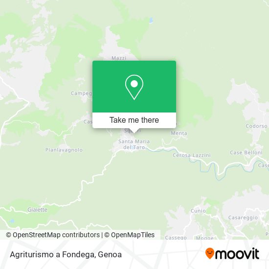 Agriturismo a Fondega map