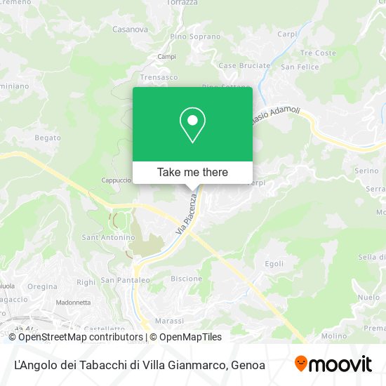 L'Angolo dei Tabacchi di Villa Gianmarco map