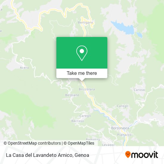 La Casa del Lavandeto Arnico map