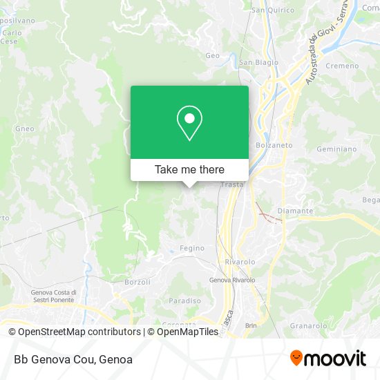 Bb Genova Cou map