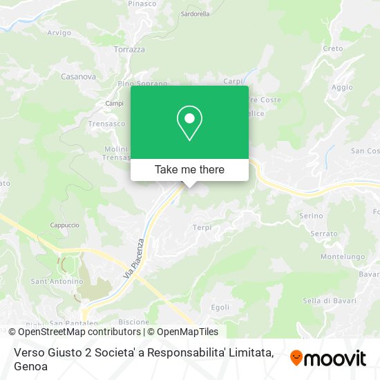 Verso Giusto 2 Societa' a Responsabilita' Limitata map