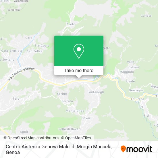 Centro Aistenza Genova Malu' di Murgia Manuela map