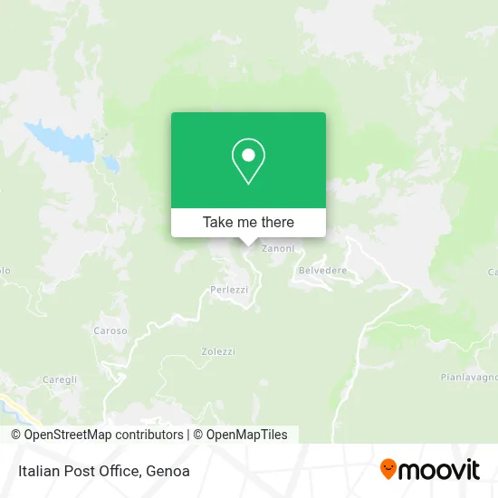 Italian Post Office map