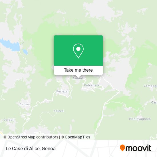 Le Case di Alice map