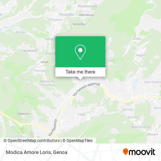 Modica Amore Loris map