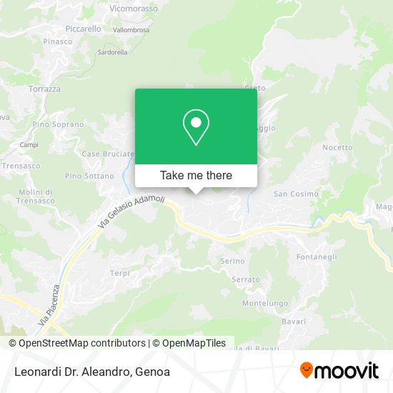 Leonardi Dr. Aleandro map
