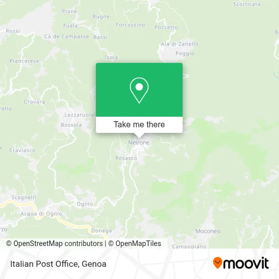 Italian Post Office map