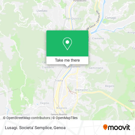 Lusagi. Societa' Semplice map