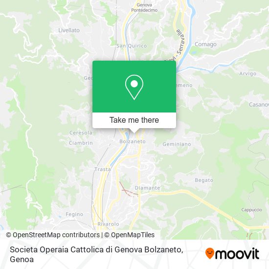 Societa Operaia Cattolica di Genova Bolzaneto map