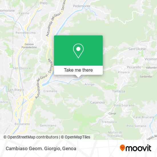 Cambiaso Geom. Giorgio map