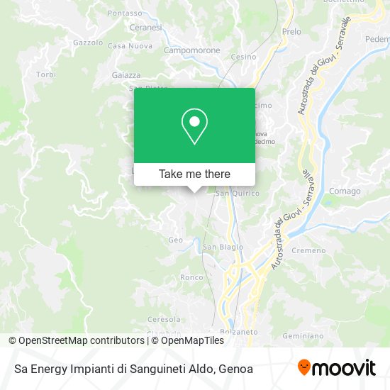 Sa Energy Impianti di Sanguineti Aldo map