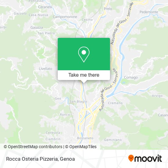 Rocca Osteria Pizzeria map