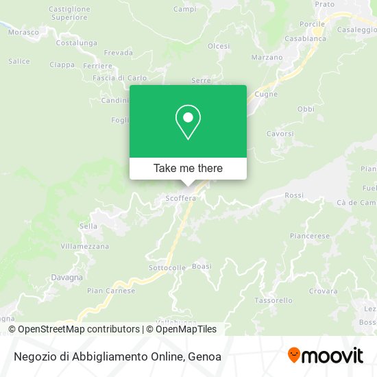 Negozio di Abbigliamento Online map