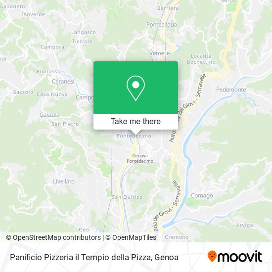 Panificio Pizzeria il Tempio della Pizza map
