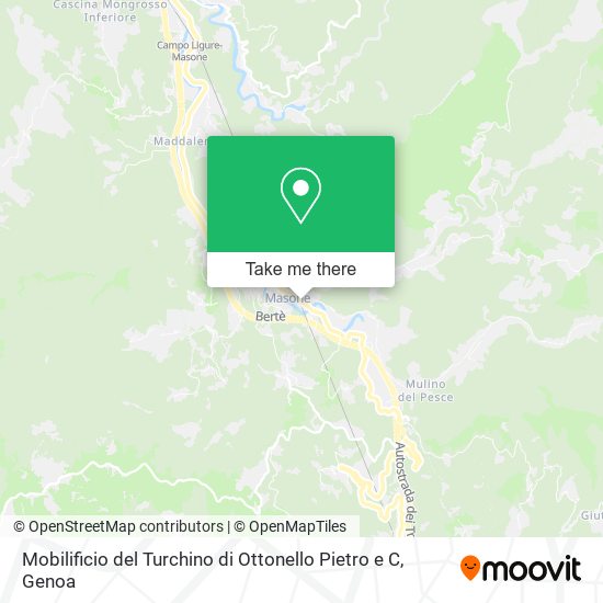 Mobilificio del Turchino di Ottonello Pietro e C map