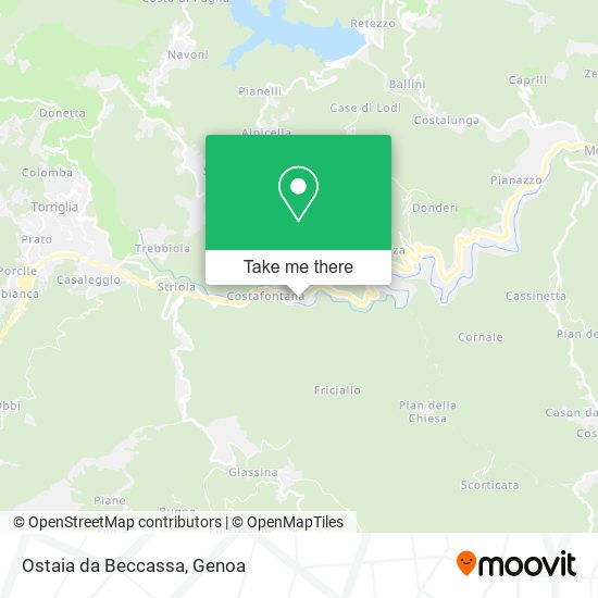 Ostaia da Beccassa map