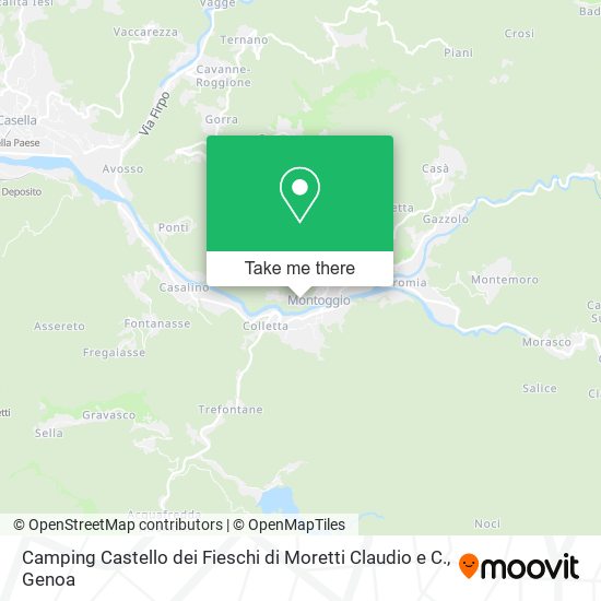 Camping Castello dei Fieschi di Moretti Claudio e C. map