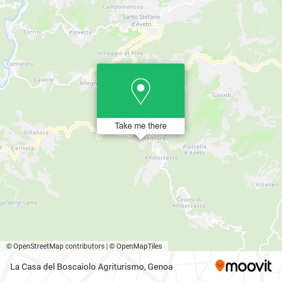 La Casa del Boscaiolo Agriturismo map