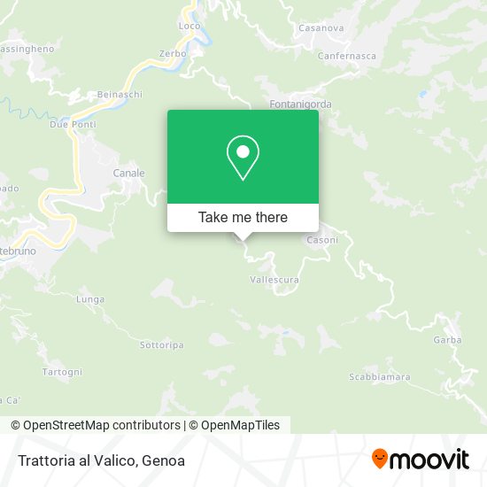 Trattoria al Valico map