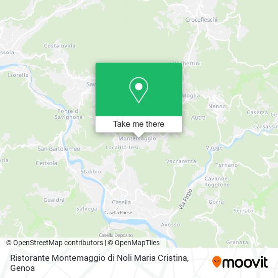 Ristorante Montemaggio di Noli Maria Cristina map