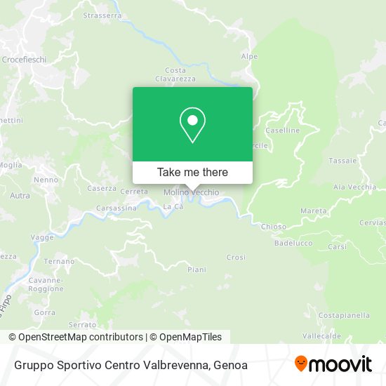 Gruppo Sportivo Centro Valbrevenna map